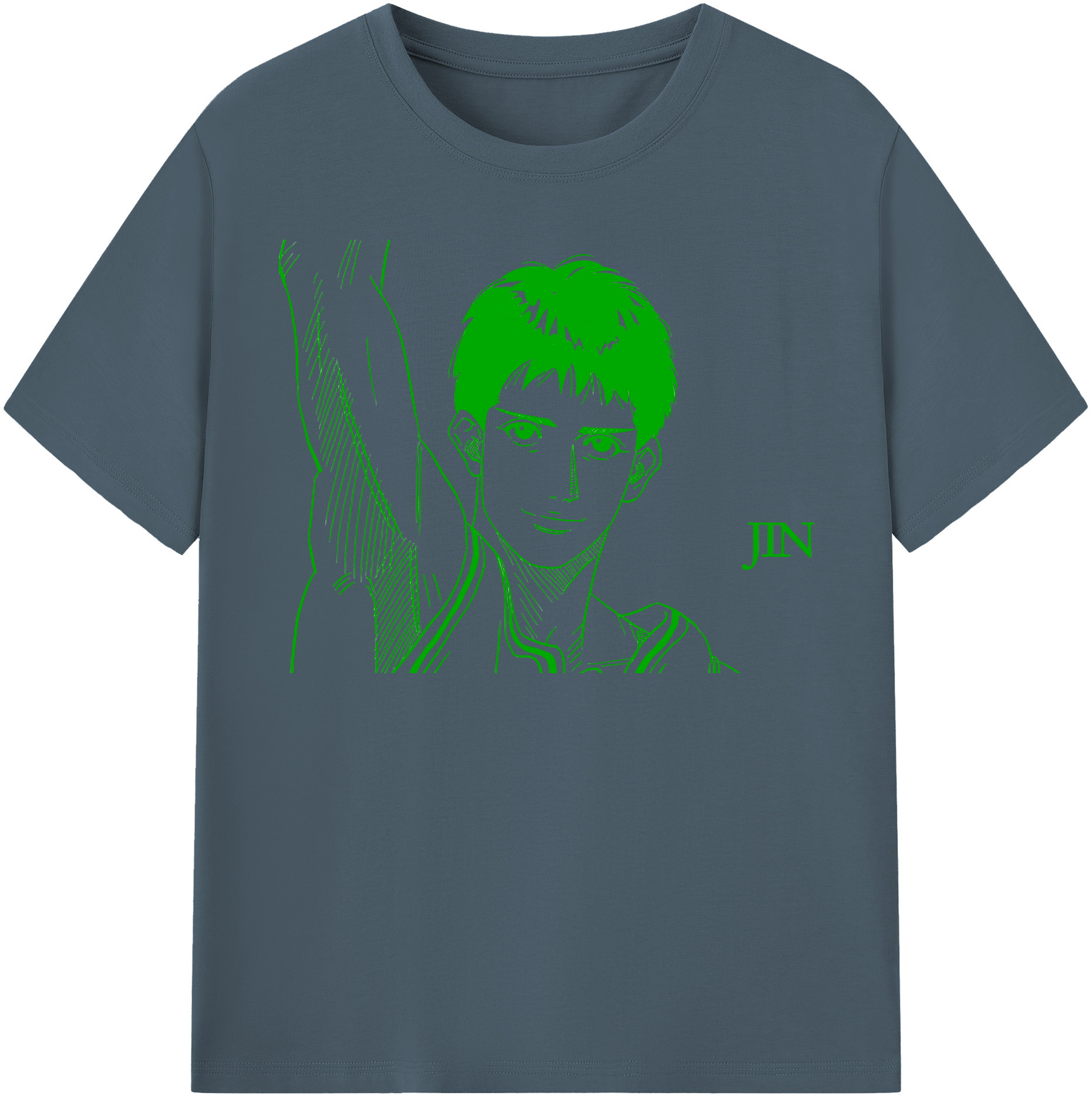 SLAM DUNK／スラムダンク 綿100％半袖Tシャツ（フロントプリント）